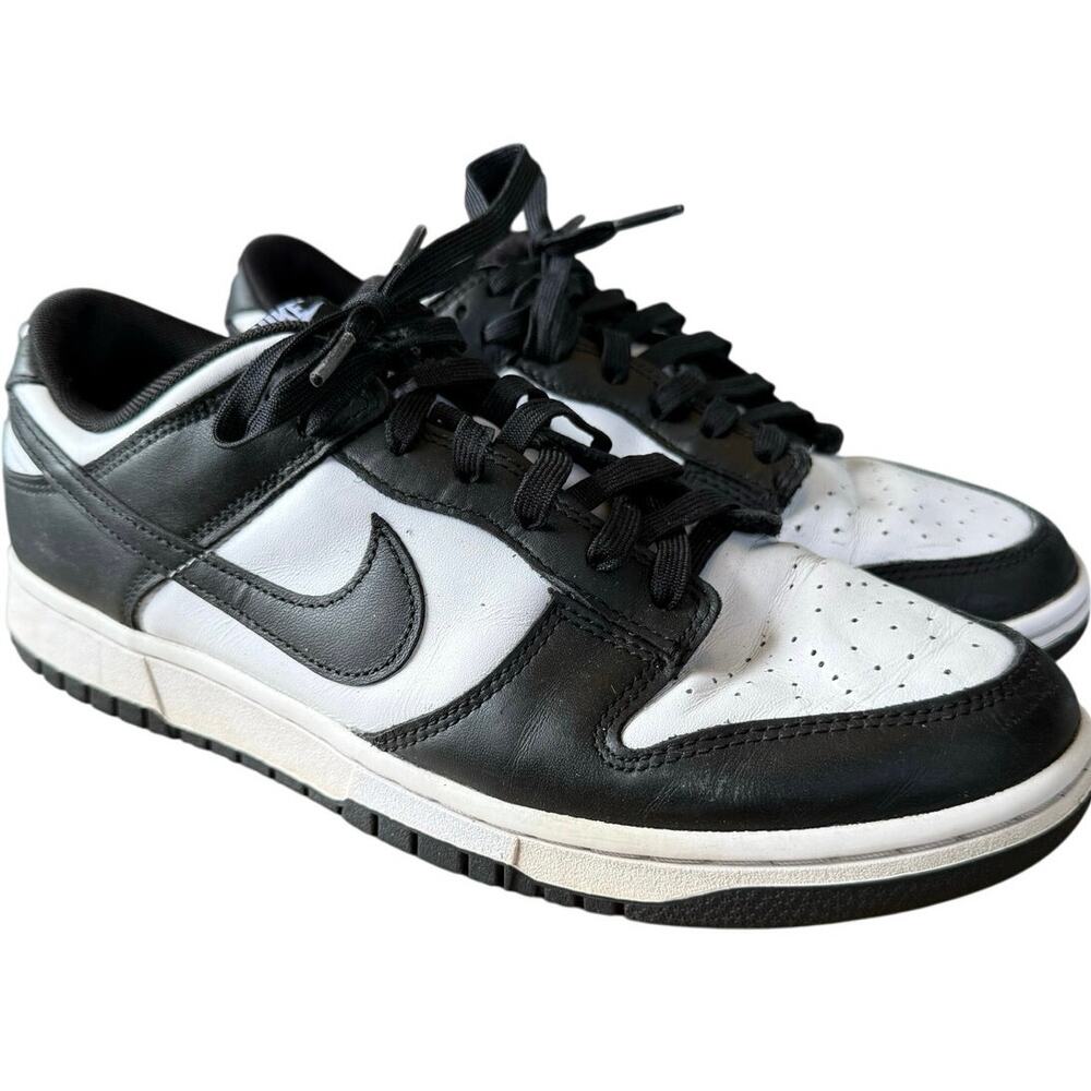 Nike Dunk Low Retro "Panda" Men's Size 10 White/Black Sneakers DD1391-100